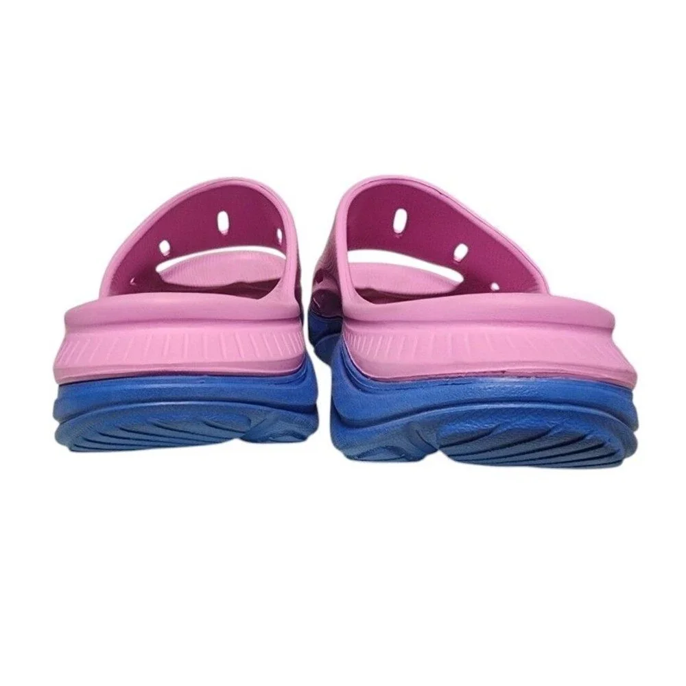 HOKA Ora Recovery Slide 3 Cyclamen/Coastal Sky Size 8 Wide Cushioned Comfort